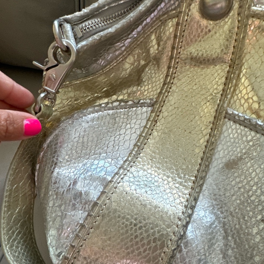 Stuart Whitman Handbag Leather Snakeskin